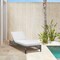 Armen Living Felicia Outdoor Patio Adjustable Chaise Lounge Chair in Aluminum with Gray Rope and Cushions 840254333161 - alternate 3